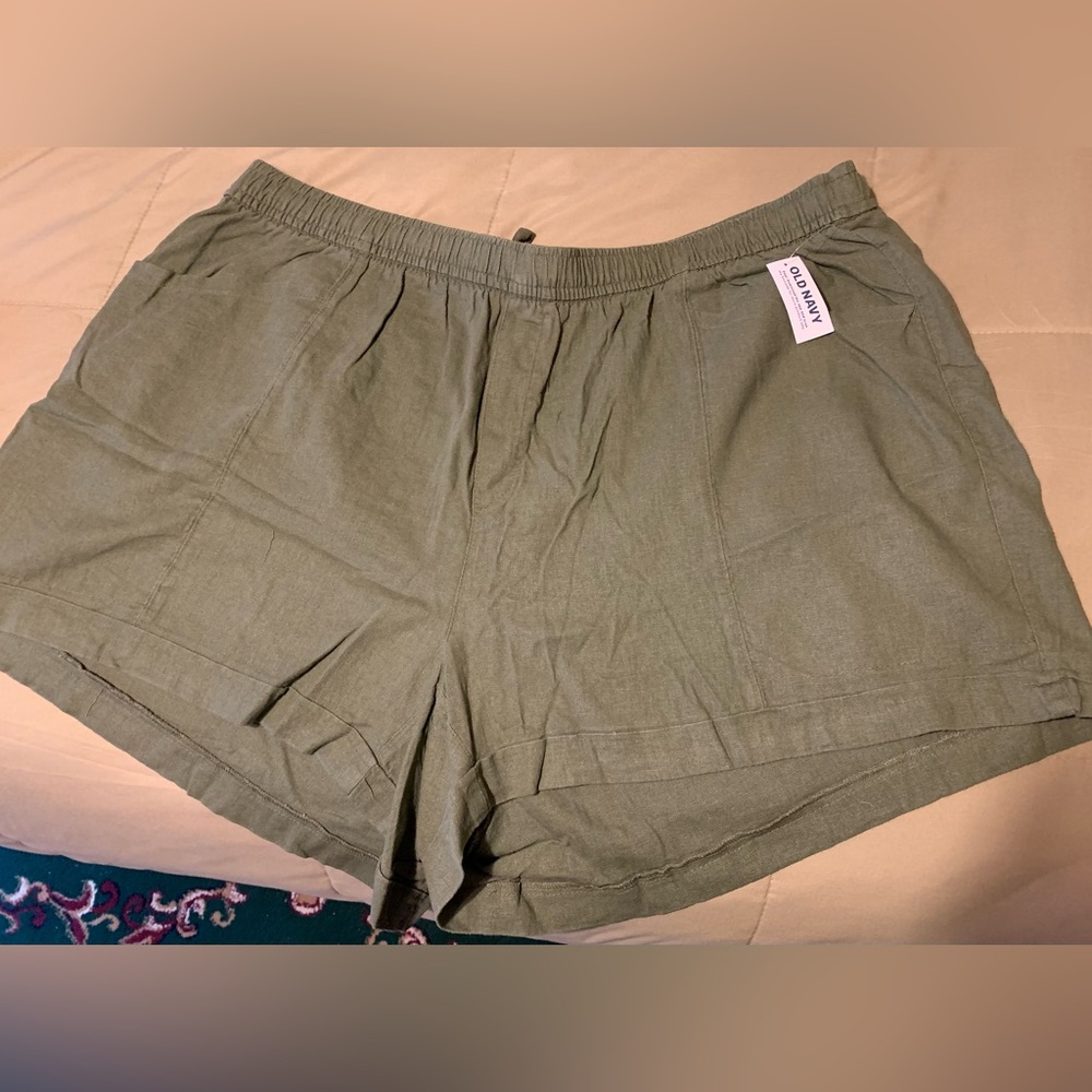 High-Waisted Linen-Blend Shorts for Women -- 3.5-inch inseam